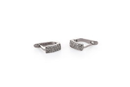 Heliophilia Silver Pendientes de metal con detalles de coral
